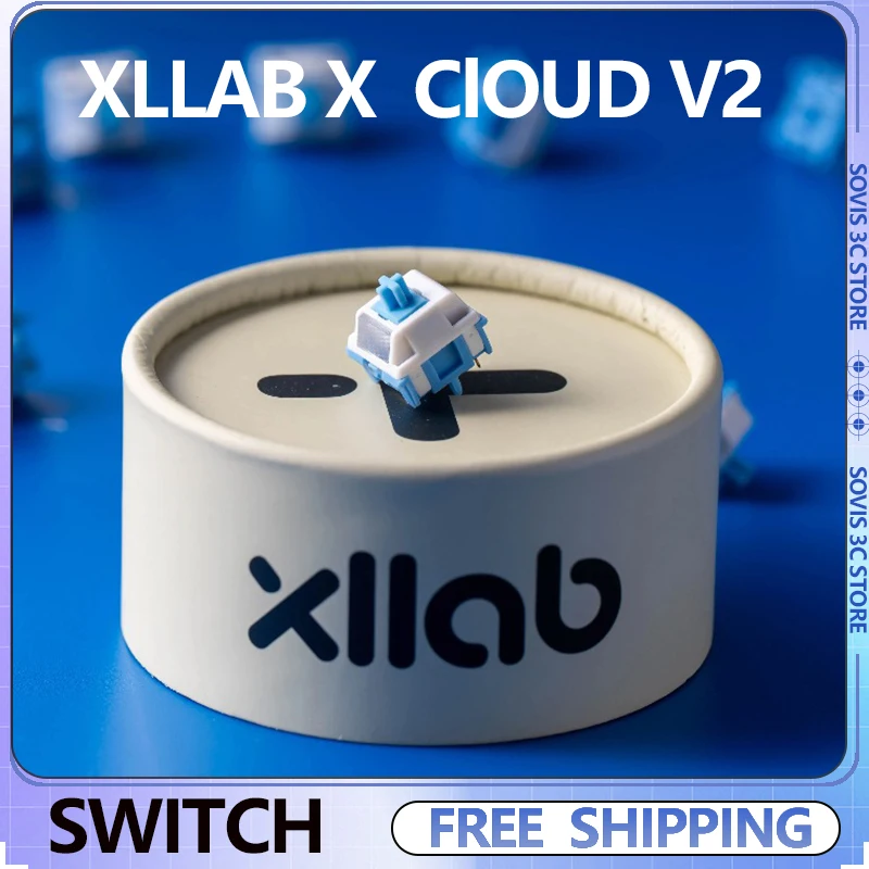 

Переключатель XLLAB X HMX Cloud V2, 22 мм, пружинный, 5-контактный, HIFI, линейный переключатель, 37 г/45 г/53 г, триггер для механических аксессуаров для клавиатуры