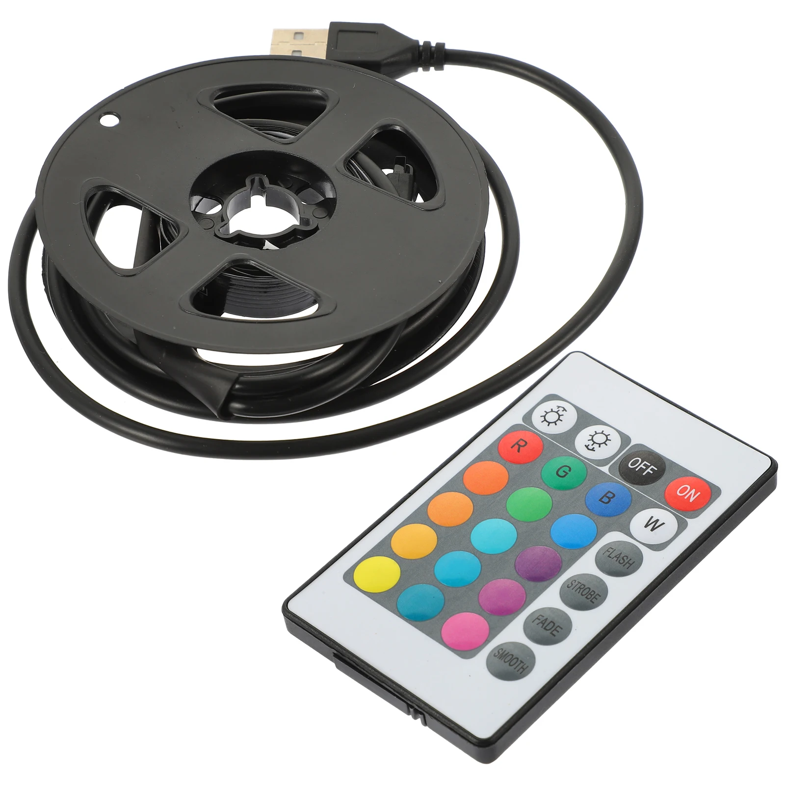 

Rgb Led Strip Light Usb Powered Cuttable Flexible Tape Light For Bedroom Ceiling Kitchen Under Bed Control