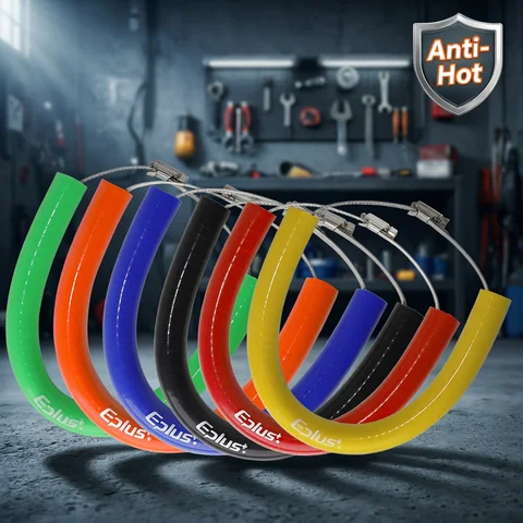 Universal Silicone Motorcycle Exhaust Pipe Protector Cover Guard Ring Anti-hot Anti-drop For Yamaha Honda Kawasaki Suzuki KTM
