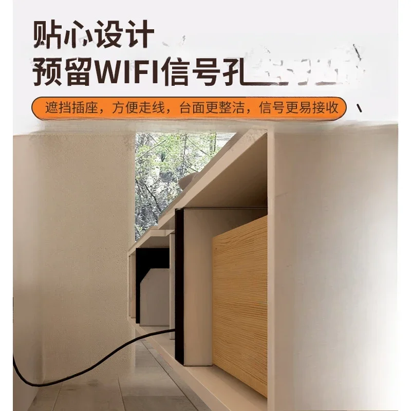 خزانة تلفزيون معلقة من بلاطة الصخور، وخزانة تلفزيون معلقة بسيطة وحديثة