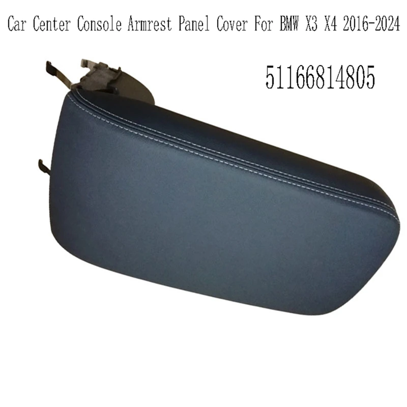 NCSMT 51166814805 Car Center Console Armrest Panel Cover for BMW X3 X4 2016-2024