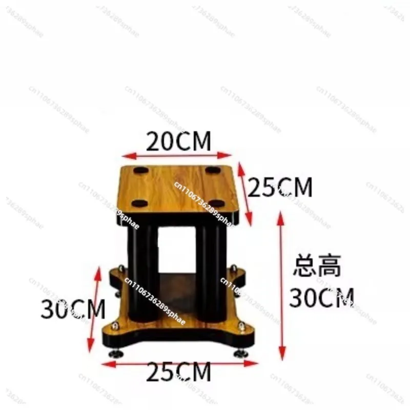 Shock Absorber Surround Bookshelf Speaker Stands Tray Backing Plate Metal Solid Wood Base Rack
