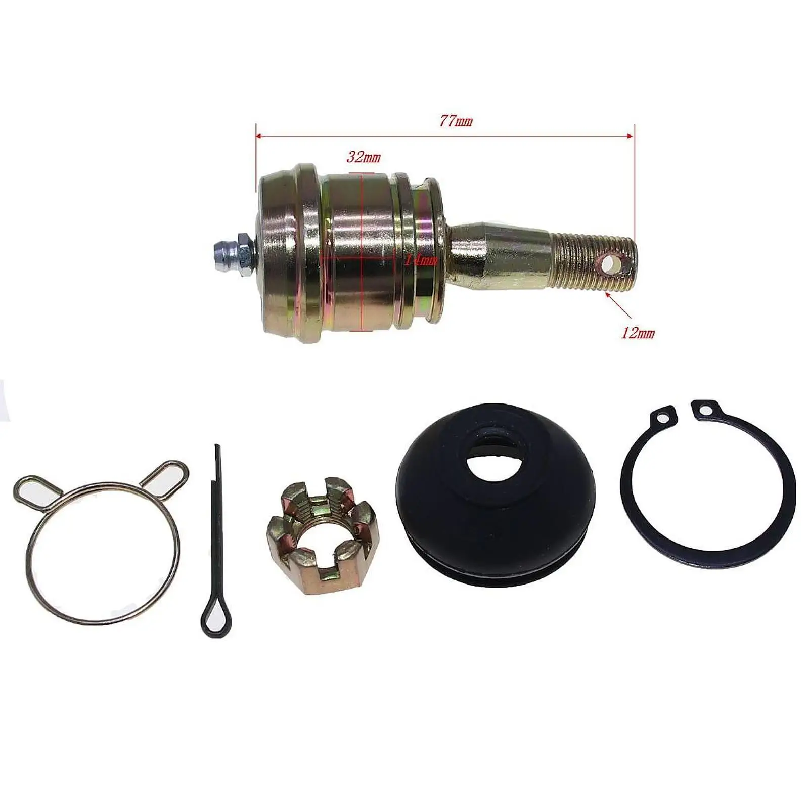 

Комплект шаровых опор для квадроцикла M12, железный шаровой шарнир, рулевой механизм, аксессуары для квадроциклов, для внедорожной модификации