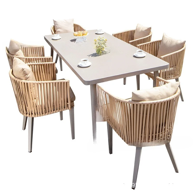 

Outdoor leisure tables and chairs, garden courtyard terrace villa outdoor combination dining table