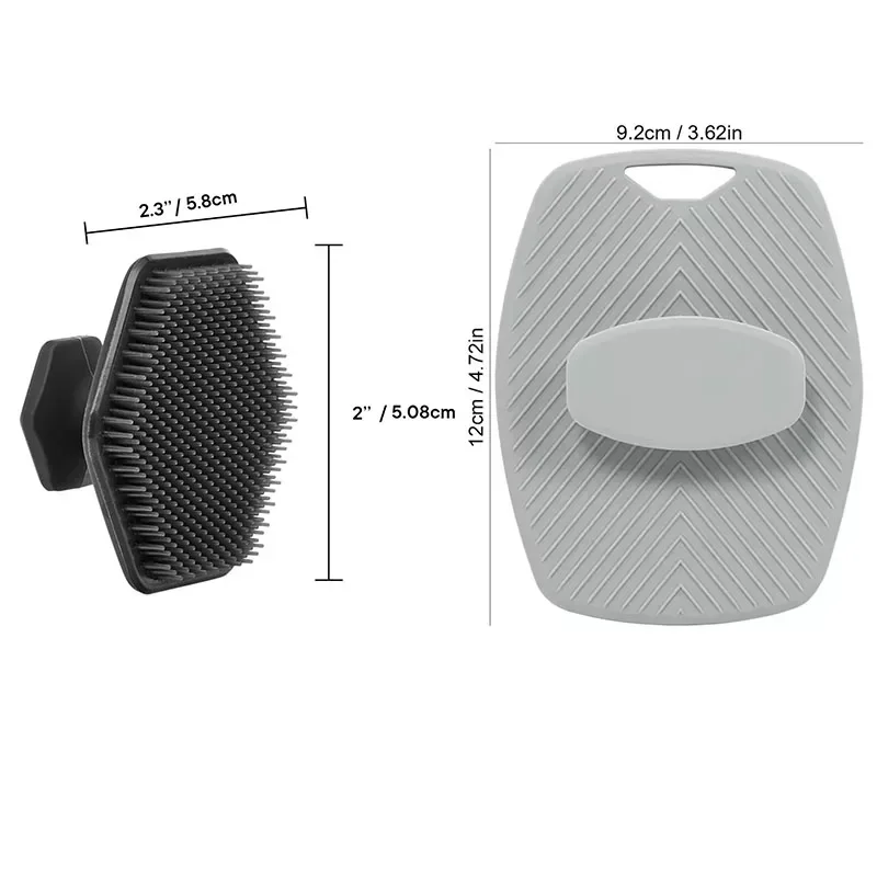 Brosse exfoliante en Silicone souple, nettoyant manuel pour le corps, soins du corps, douche, Massage doux, brosse de bain pour hommes