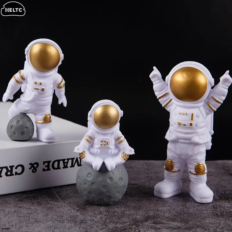 1/3Pcs Astronaut Figure Statue Figurine Spaceman Sculpture Educational Toy Desktop Home Decoration Astronaut Model Kids Gift