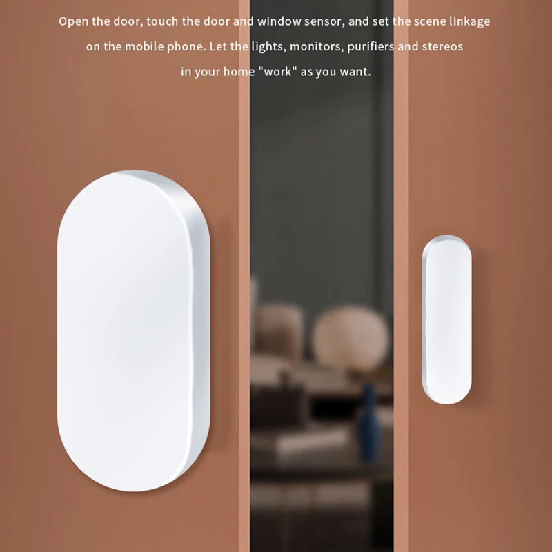 1/2PCS Tuya Door Sensor Smart Home Security Detector Alarm Window Sensor Detector Smart Life Remote Monitor Alexa