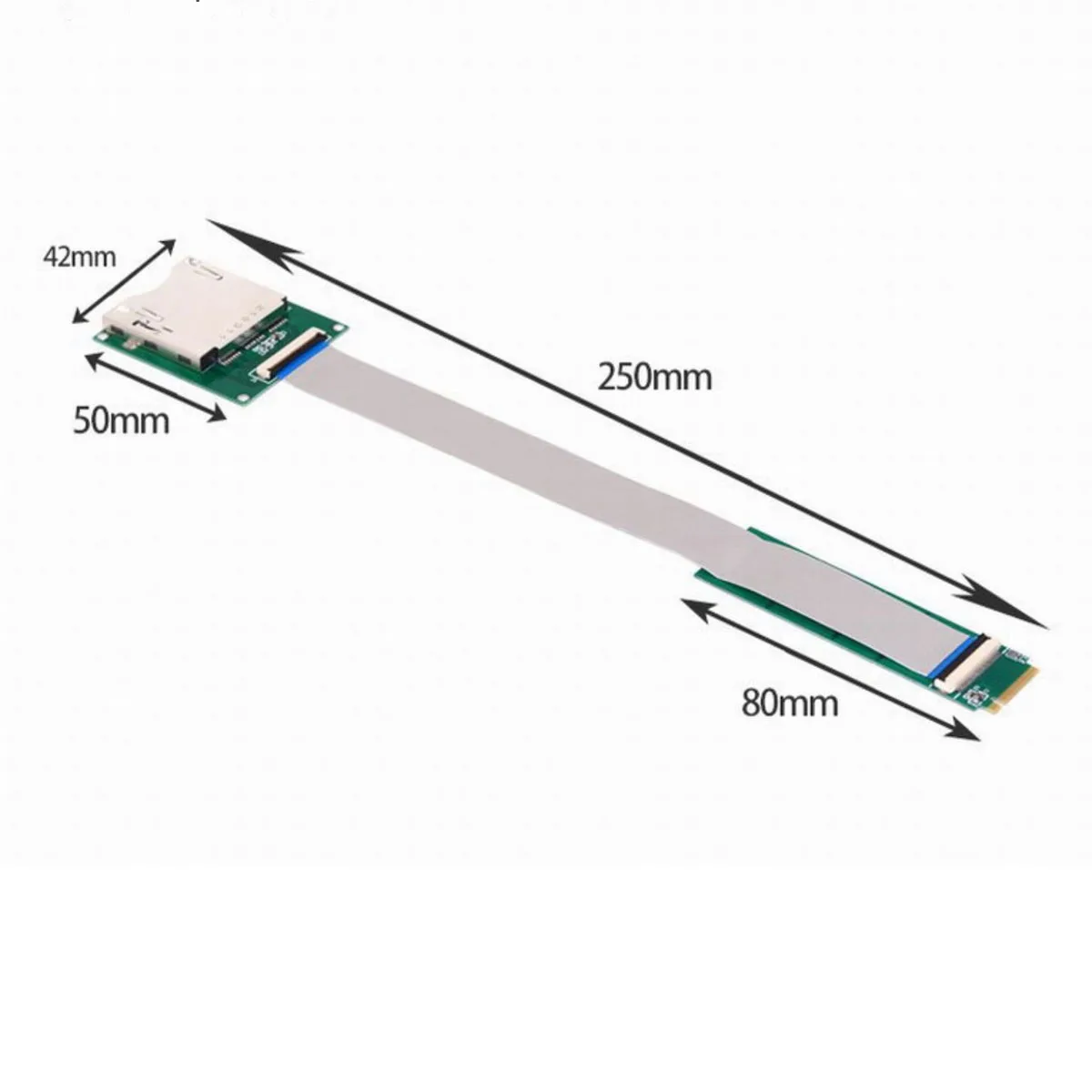 Материнская плата NGFF M.2 NVMe для CF Express, Удлинительный кабель M2 M-key для CFE Type-B, Поддержка карт памяти R5 Z6 Z7, 20 см