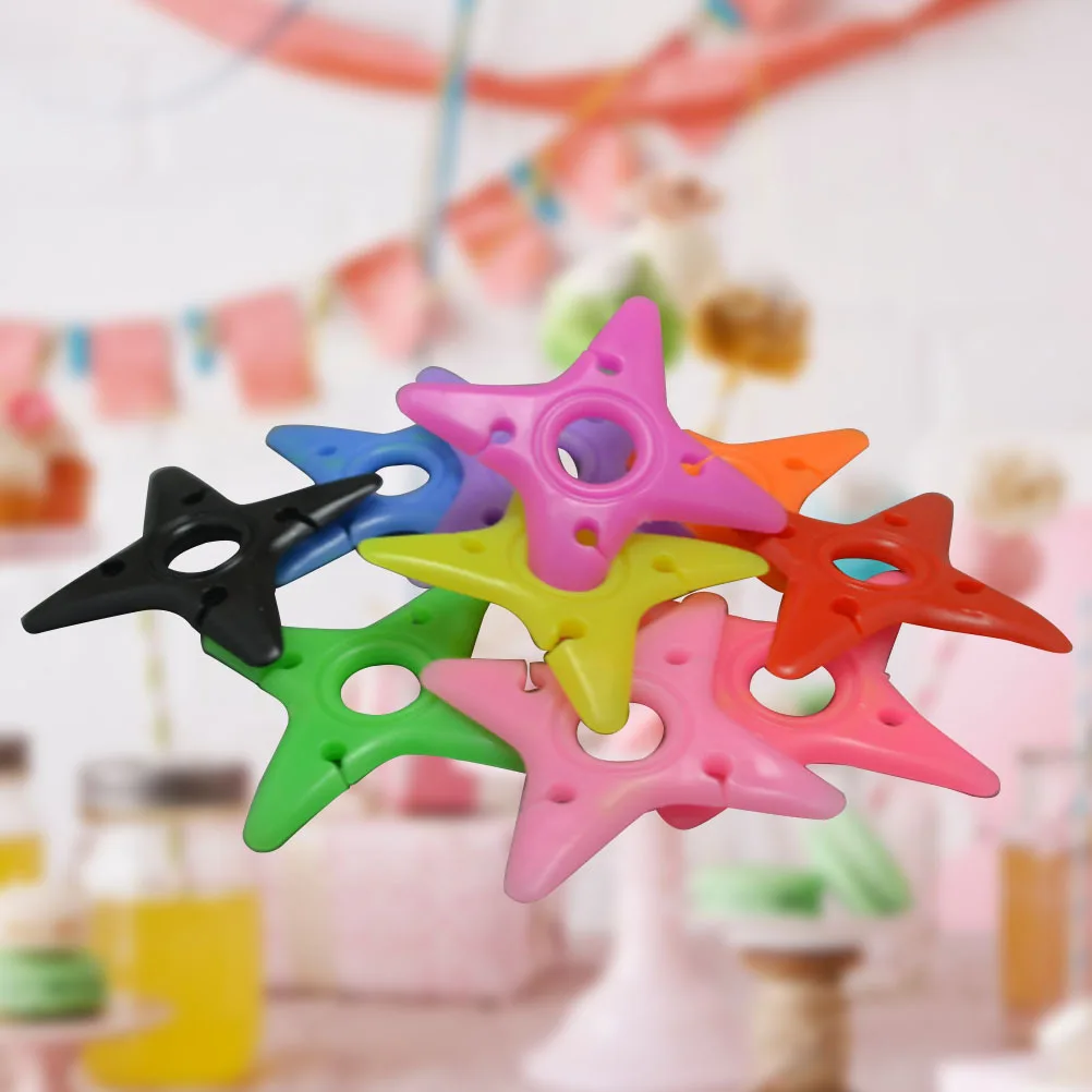 

10pcs Silicone Star Earphone Cable Winder Organizer Colorful Cord Storage For Headphones Mp3 Mp4 Portable Wire Holder