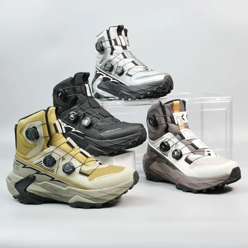 

Classic Brand Comfortable Mid-Top Mountain Climbing Shoe Autumn/Winter Trekking Sneakers Unisex Quick Lacing Outdoor Hiking Shoe