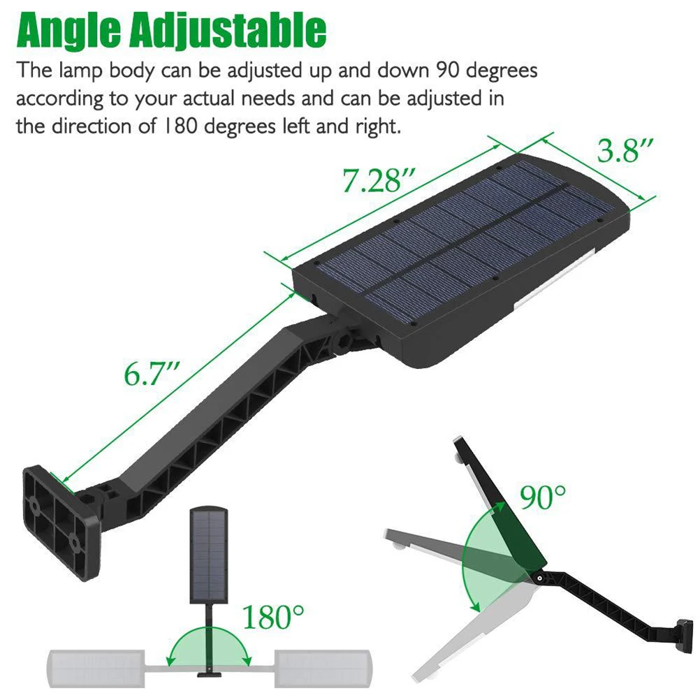 

2pcs Solar Wall Lights IP67 Waterproof 48LEDs Motion Sensor Outdoor Garden Patio Decor Black Solar Powered Durable