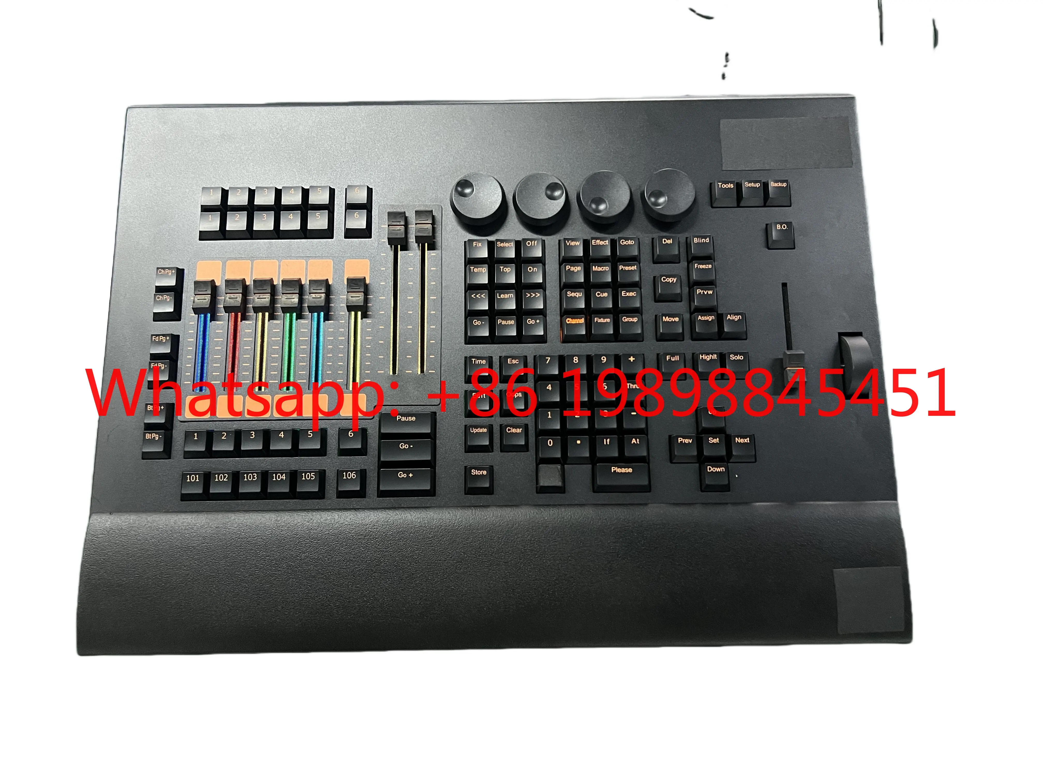 Electric Fader Command Wing DMX Controller With Flight Case LED Fader Wing DJ Console For Stage Moving Head Lights