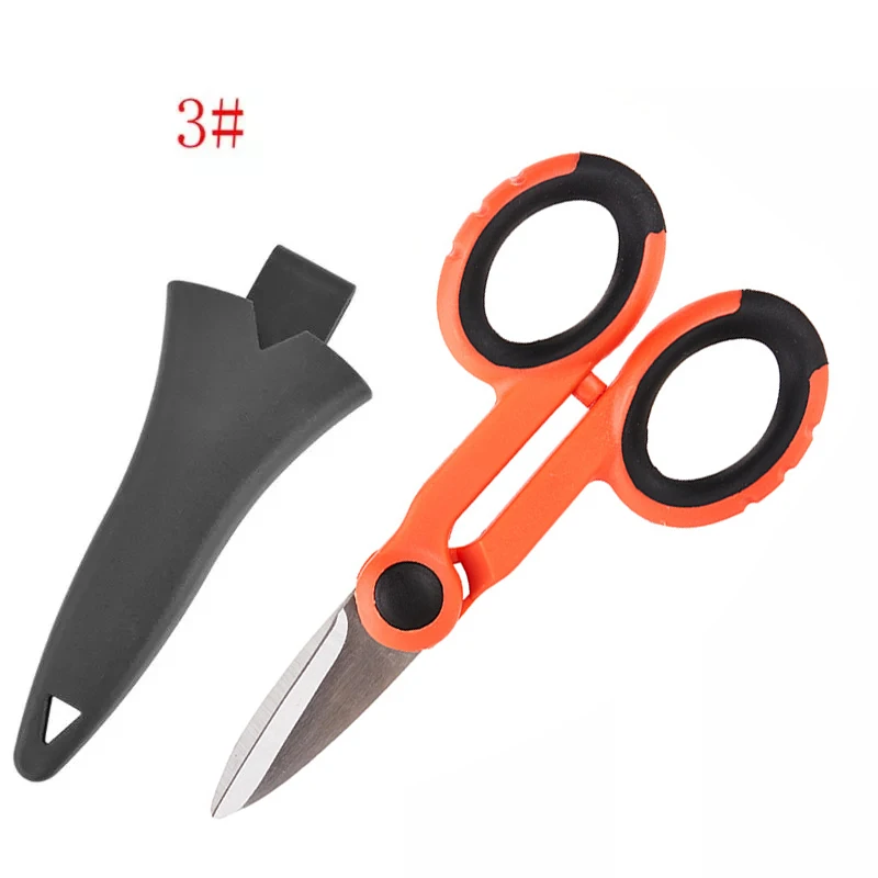 2/1 High Carbon Steel Scissors Household Shears Tools Electrician Scissors Stripping Wire Cut Tools for Fabrics, Paper a.