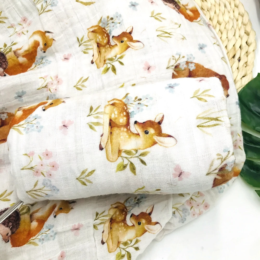 تزلف حمام الطفل شيالة أطفال الطفل بطانية من الموسلين قماط الوليد بطانية قماط تلقي بطانية للرضع حديثي الولادة #3