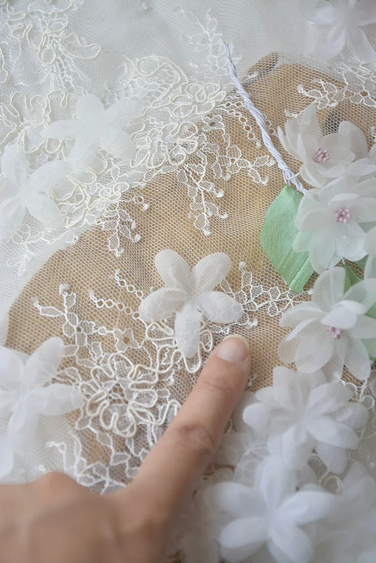 Pétales de fleurs en Organza pressés 3D, fleurs faites à la main, robe de mariée, accessoires de coiffure, accessoires de robe de mariage, 100 à 50 pièces