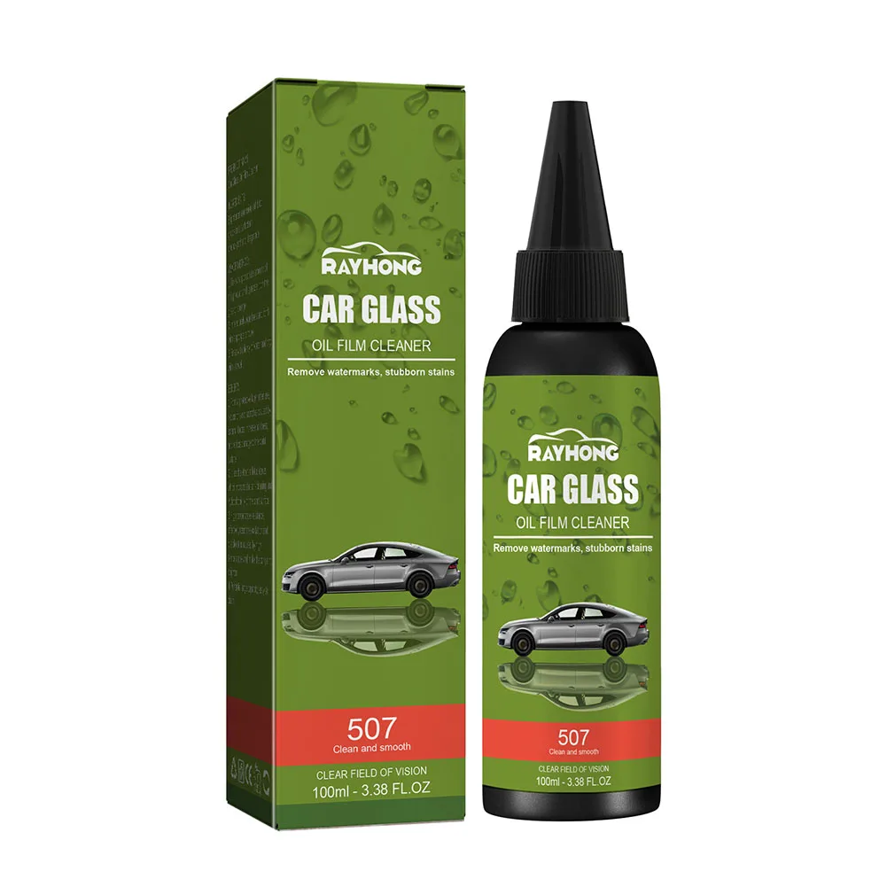 100ml Car Oil Film Cleaning Agent Windshield Glass Cleaner Auto Maintenance Degreasing Rainproof Defogging Car Cleaning Tool