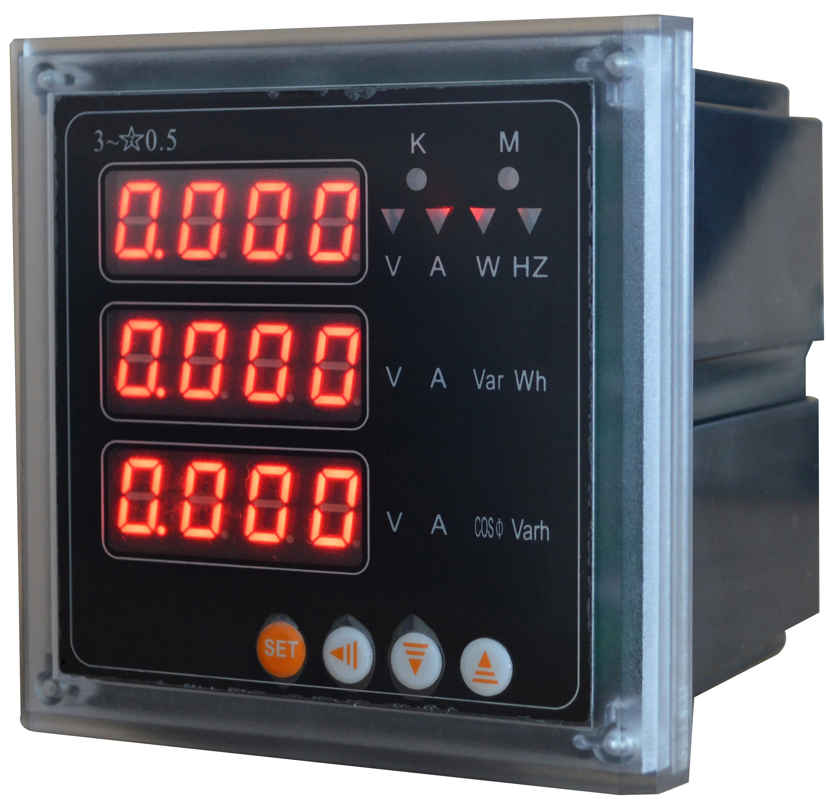 

Full power measurement, current/voltage/each power/frequency/electric energy, etc., digital display multi-function power meter