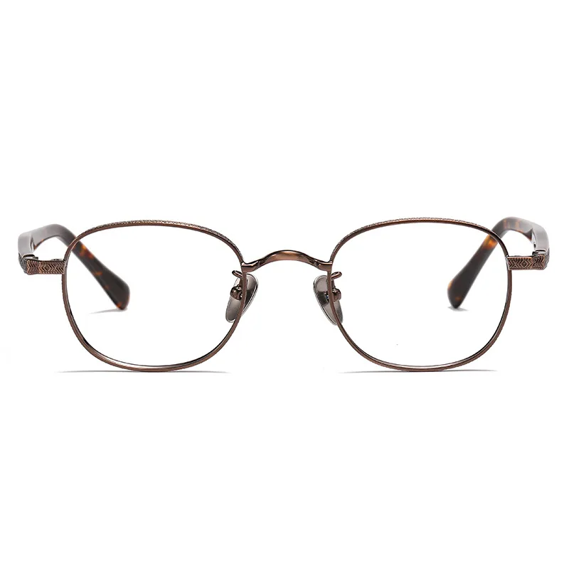 ALICIA New Fashion Retro Round Full Frame Widened Design Ultra Light Alloy Eyewear  Optical Prescription Frames Man Woman