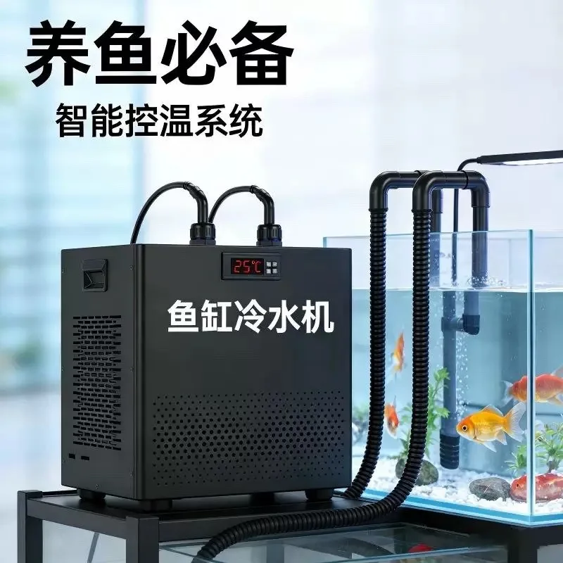 Mini Silent Aquarium Chiller Energy Saving Constant Temperature Water Cooling Device For Household Fish Tank