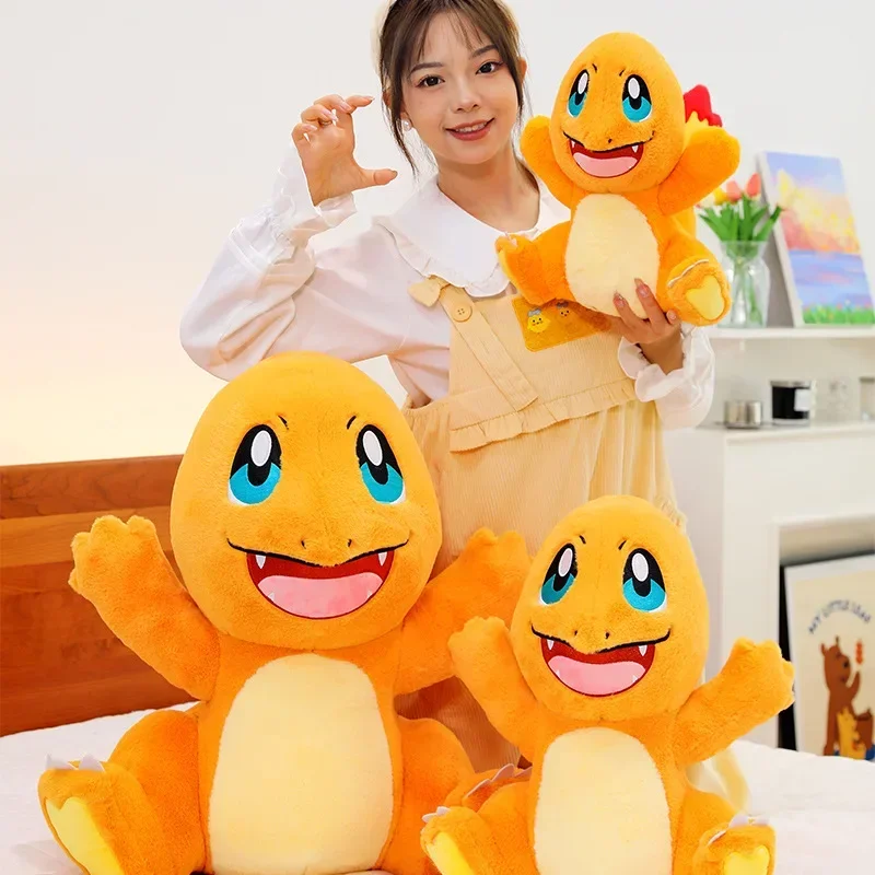 Pokemon 35-70cm Charmander muñeco de peluche Anime dibujos animados Pokémon Kawaii juguetes de peluche grandes peluches suaves niños regalo de cumpleaños de Navidad