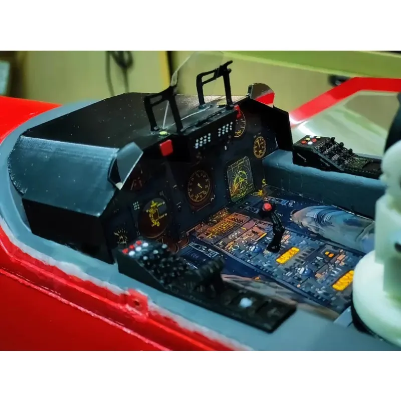 

FMS Pilatus PC-21 FPV Cockpit Dashboard 3D Printed Parts – Realistic Instrument Panel Upgrade for 1100mm RC Plane Drop-in fit
