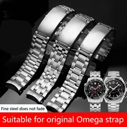 Watch Bracelet For Omega SEAMASTER 300 600 PLANET OCEAN Solid Stainless Steel Watch Strap Accessories Men Watch Band Chain