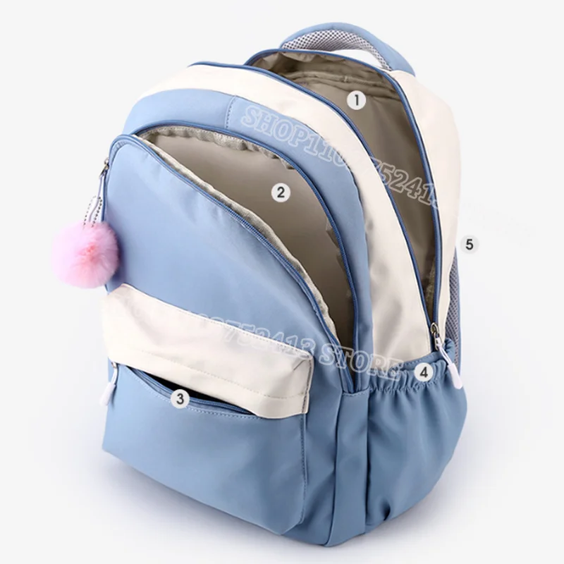 Gabby ตุ๊กตากระเป๋าเด็กขนาดใหญ่ความจุคุณภาพสูงนักเรียน Bookbag น่ารักการ์ตูนอะนิเมะตัวเลขพิมพ์กระเป๋าเป้สะพายหลังของขวัญวันเกิด