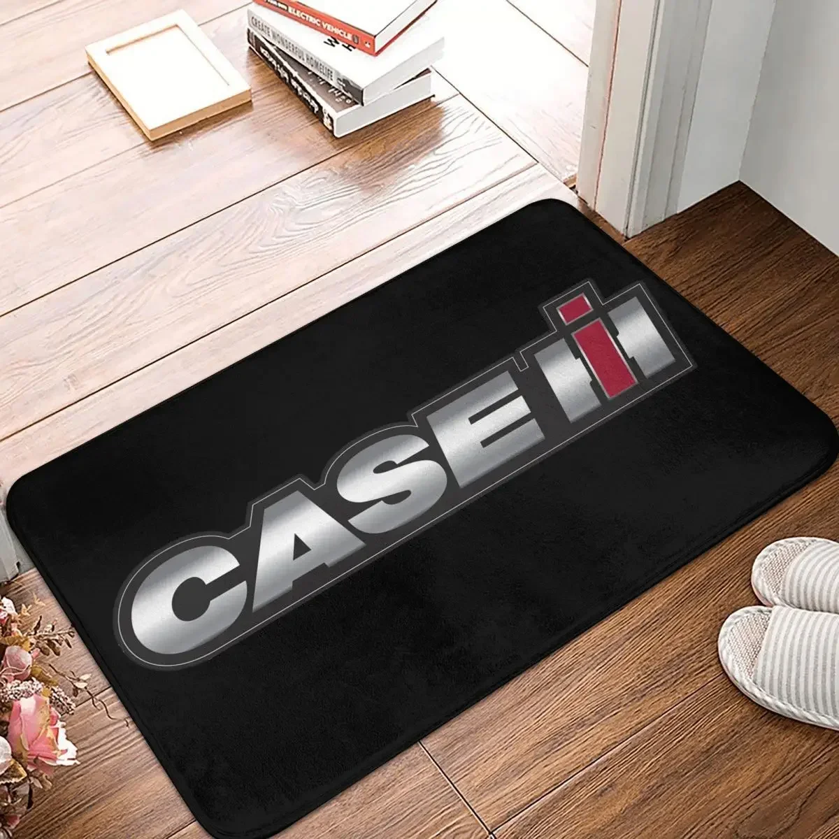 TRACTOR-CASE LOGO Doormat Rug Carpet Mat Footpad Polyester Non-slip Cushion Entrance Kitchen Bedroom Balcony Toilet