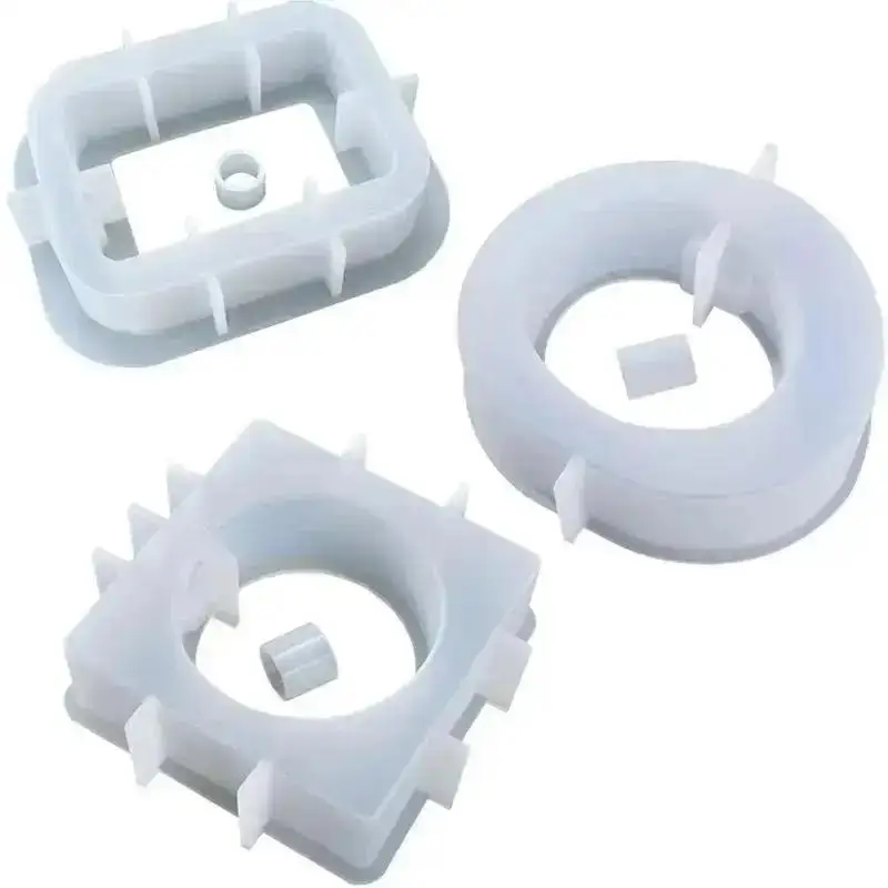 1 Pcs New Crystal Glue Epoxy Resin Mold Oval Square Hydroponics Test Tube Vase Silicone Mold Flower Arrangement DIY Decor