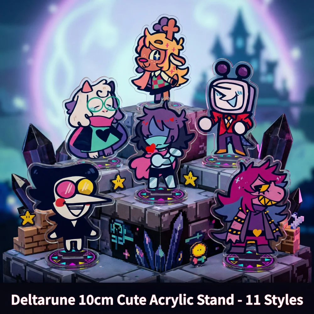 Figura de Acrílico Deltarune Fofa com Impressão em Ambos os Lados Ralsei Kris Susie Spamton Angel, Presentes para Fãs e Gamers