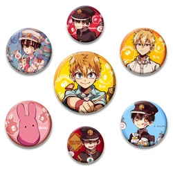 58MM Anime Hanako Kun Kimono Brooches on Backpack Creative HandmadeTinplate Button Pins,DIY Bag Clothes Decor, Jewelry Gifts