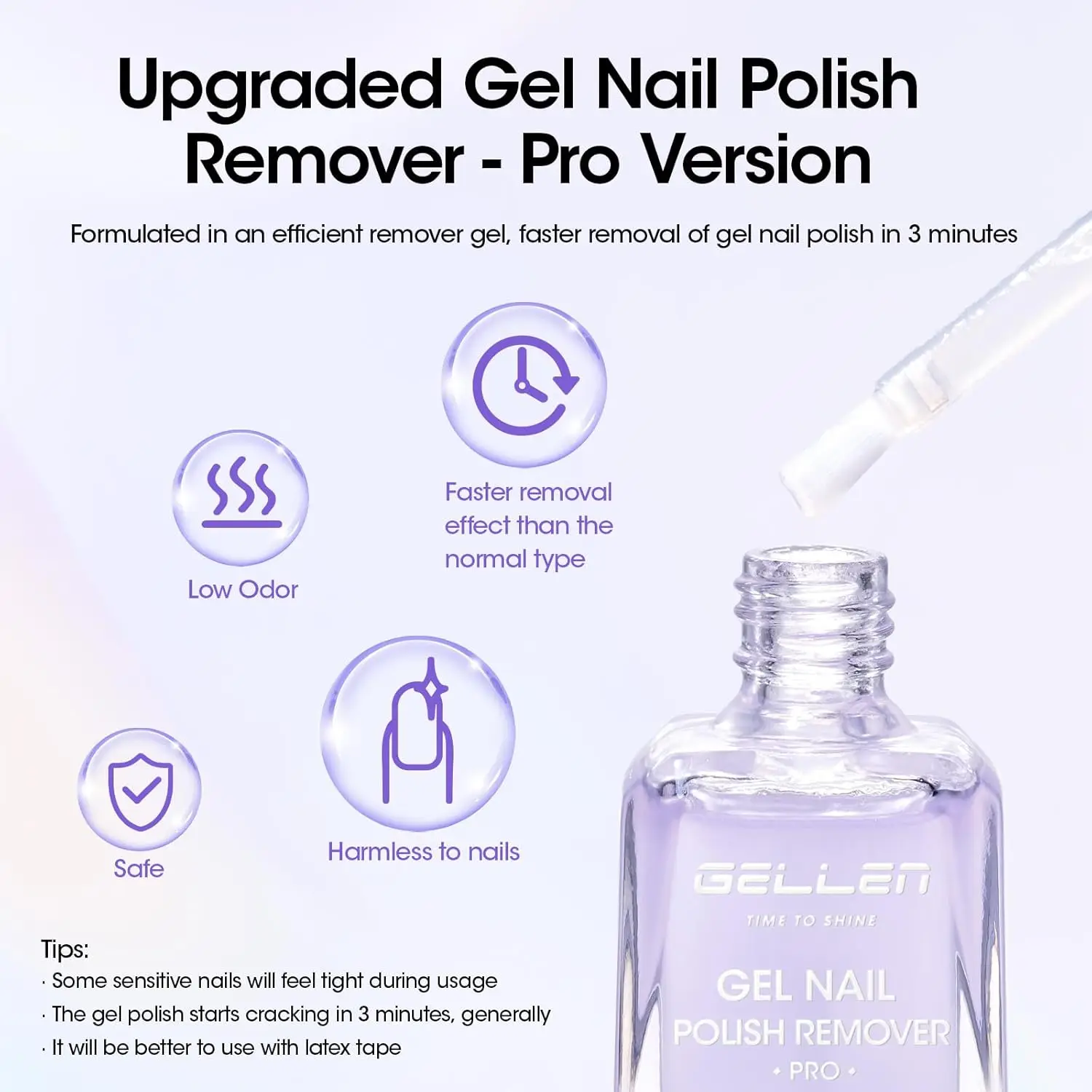GELLEN Annie Nail Polish Top Coat for Gel Enamel Kit Pasta Shine Nails-pro With Peelable Remover Liquid Fast Latex Stuff Soaking