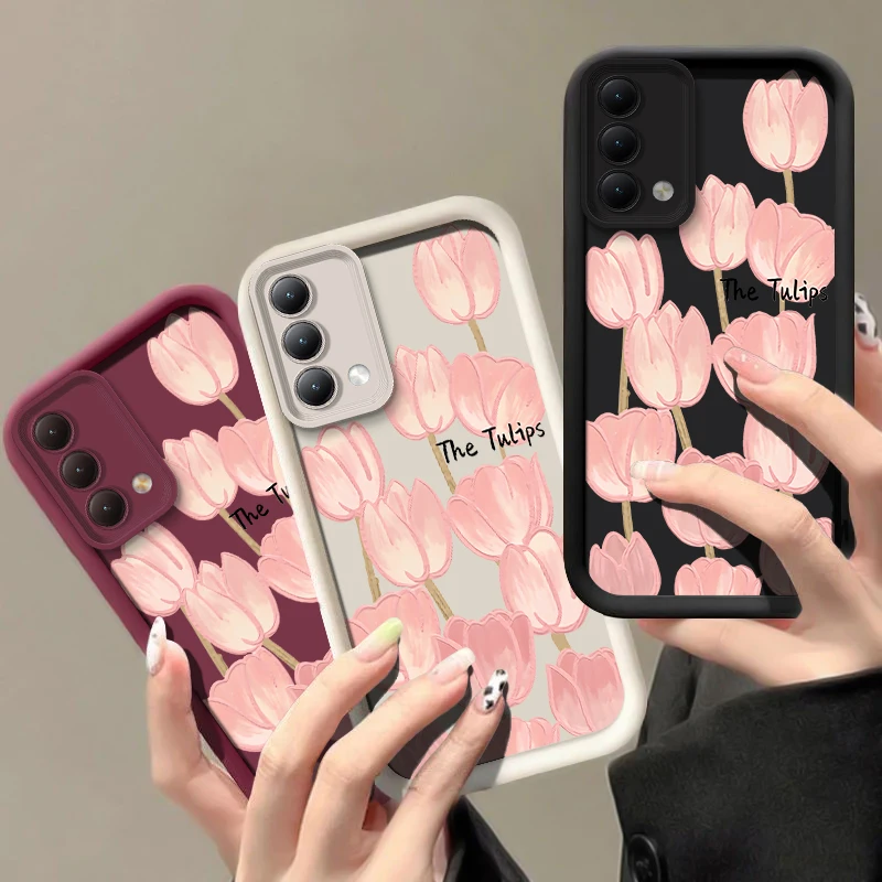 

Мягкий матовый чехол для телефона Infinix Tecno Camon 40 Pro 30 Pova 7 Spark 20 20C 10 Pro 6 Go 2024 2023 2022 Противоударный чехол-тюльпан