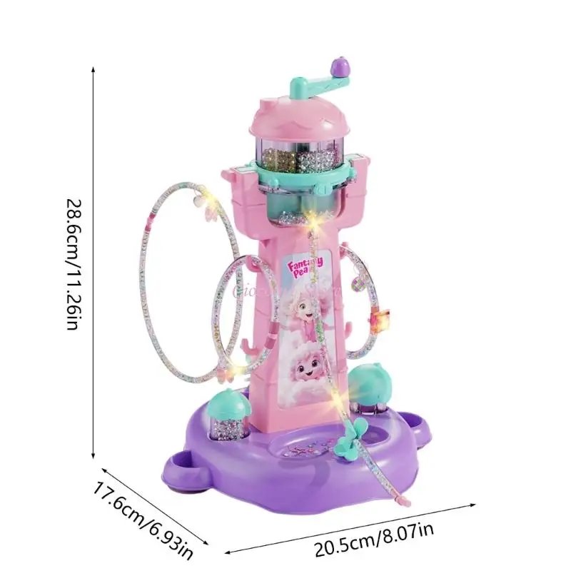 Crianças artesanato pulseira fazendo kits criativo jóias artesanato conjunto educacional haste brinquedo para crianças com contas coloridas