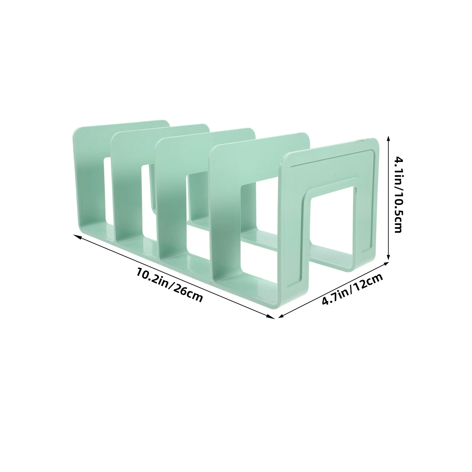 Sturdy Desktop File Organizer No Assembly Required for Home Office Study Bookshelf Holder with Rounded Corners for Safe Use