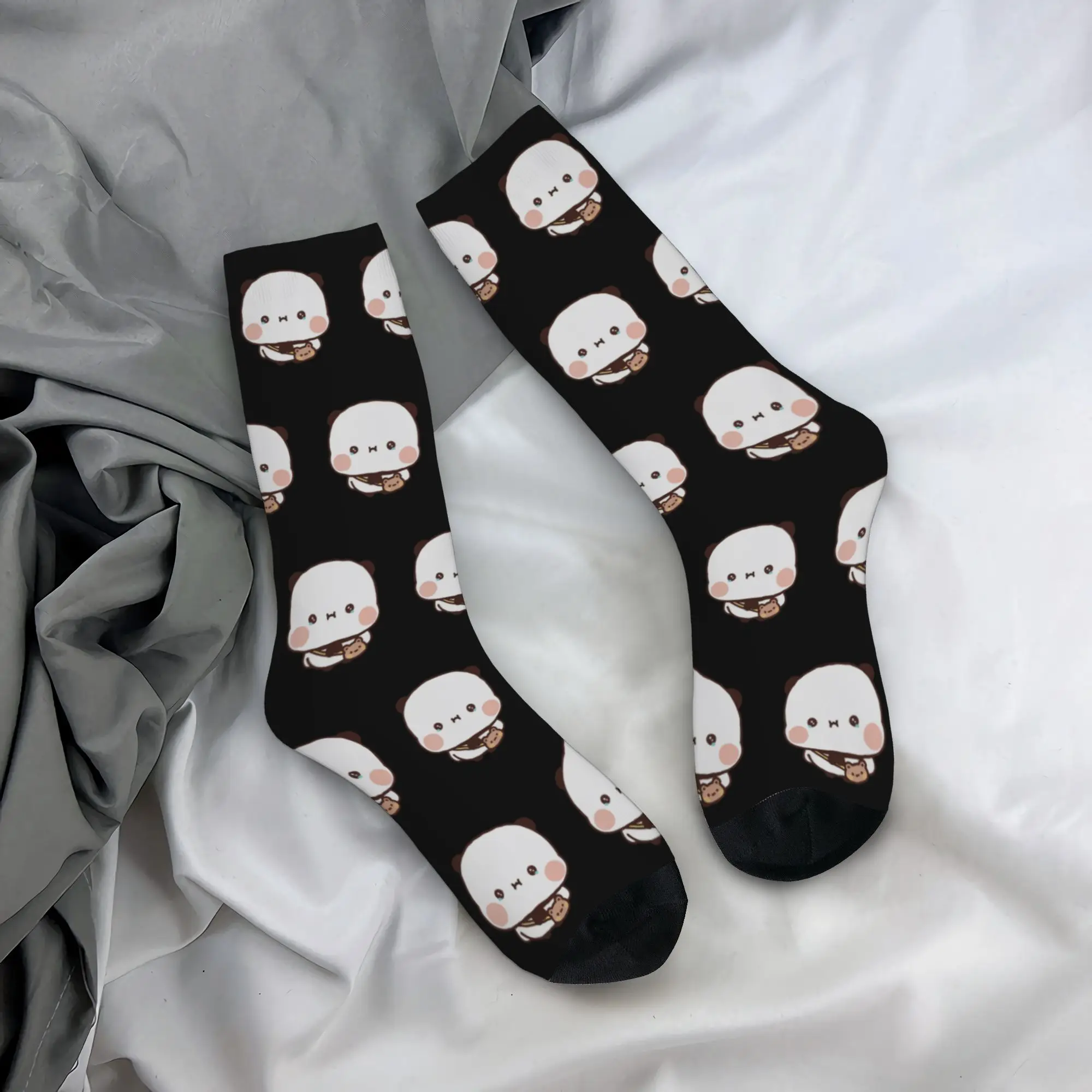 

Harajuku Cute Panda Bear Bubu Dudu Basketball Socks Long Socks for Women Men Sweat Absorbing