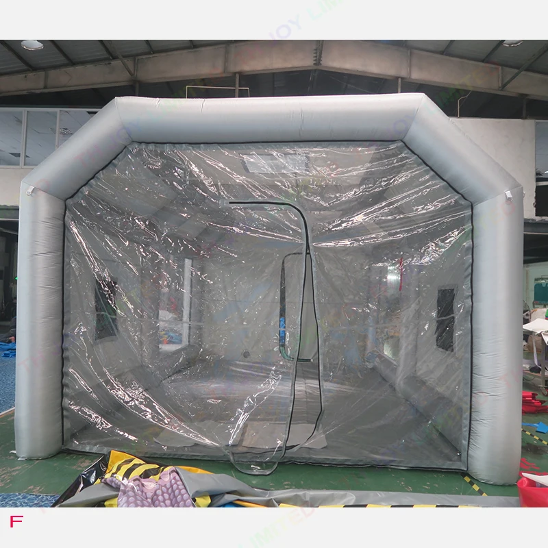 30ftx17ft  Inflatable Paint Booth with Double Air Filter System Inflatable Spray Booth with 2 Blowers Portable Paint Booth Tent