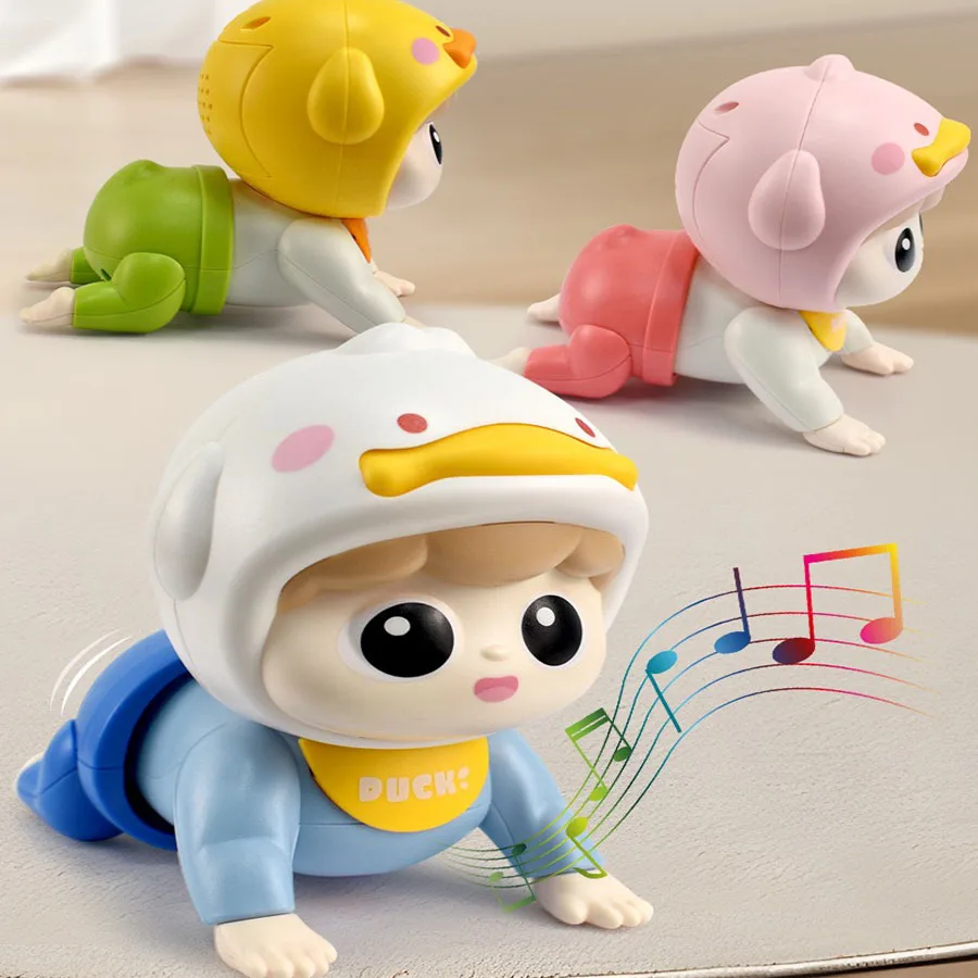 

Baby with sound doll toys to learn crawling puzzle head training correct crawling activity gift self-prepare battery
