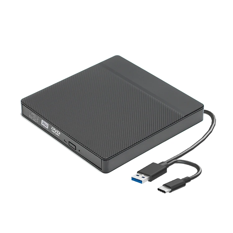 hit productUSB Interface Portable Laptop CD/DVD Burner with CD24X Write Speed DVD-RW Support External Optical Drive Tray Loading