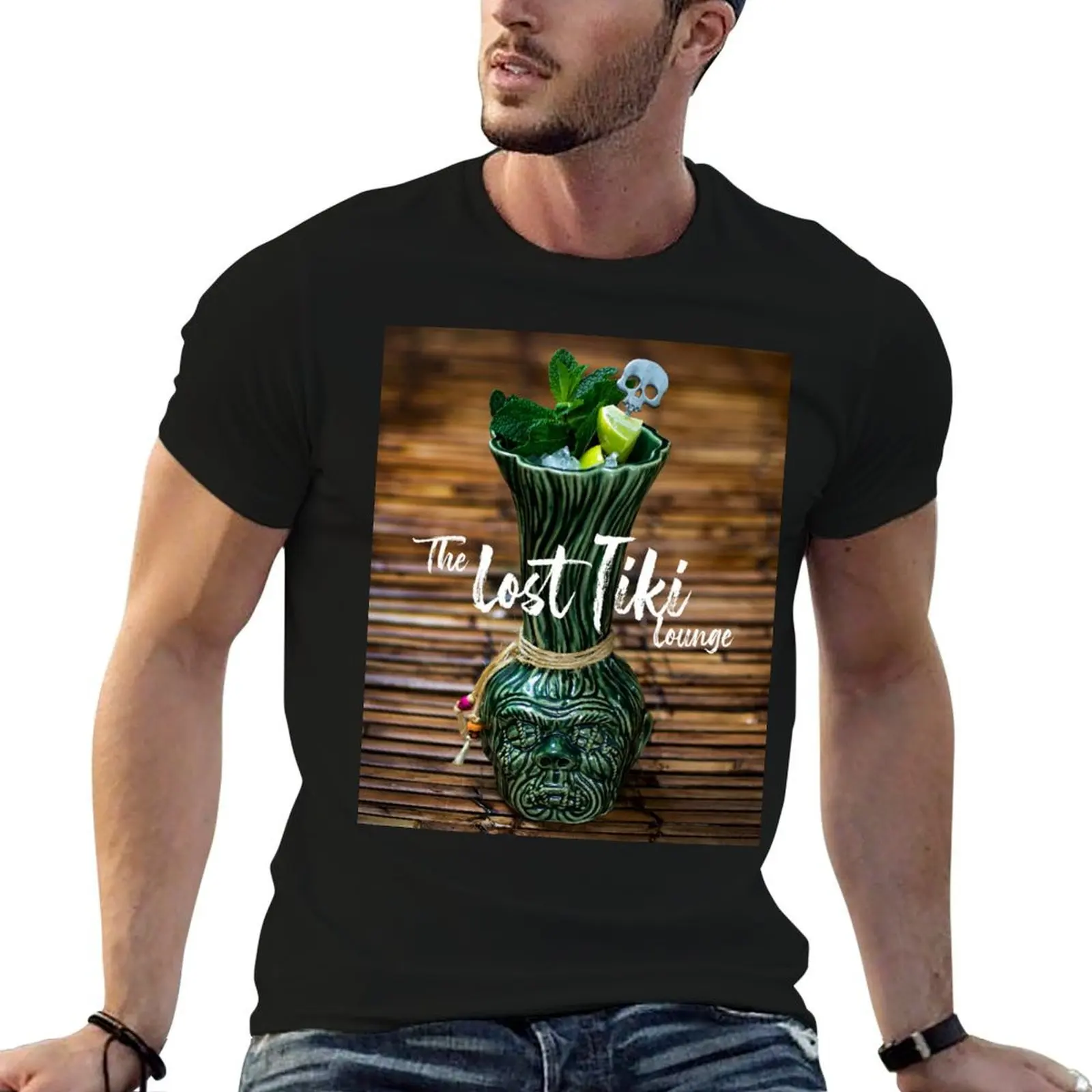 

The Lost Tiki Lounge - Official Merch - Zombie Mug T-Shirt funny t shirts man man t shirts cotton T-Shirt