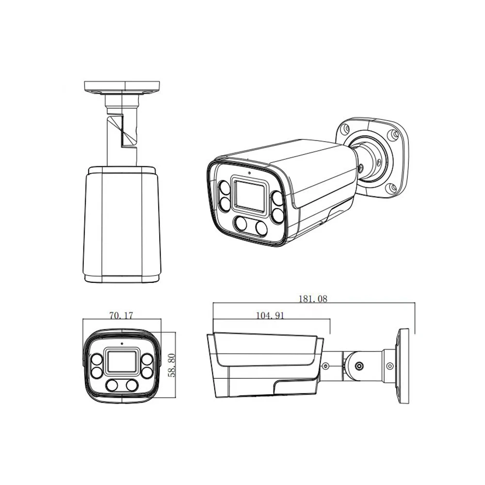 Imagem -06 - Câmera de Segurança Smart Poe ai Human Detect Visão Noturna Exterior Áudio Bidirecional Onvif ip Vigilância Cctv 4k 8mp 5mp 3mp