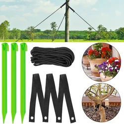 3Pcs 12In Tree Stake Kit Support for Pilling Tree Young Tree Staking Anchor Kit Support Reusable Tree Stake for Garden Plant Fix