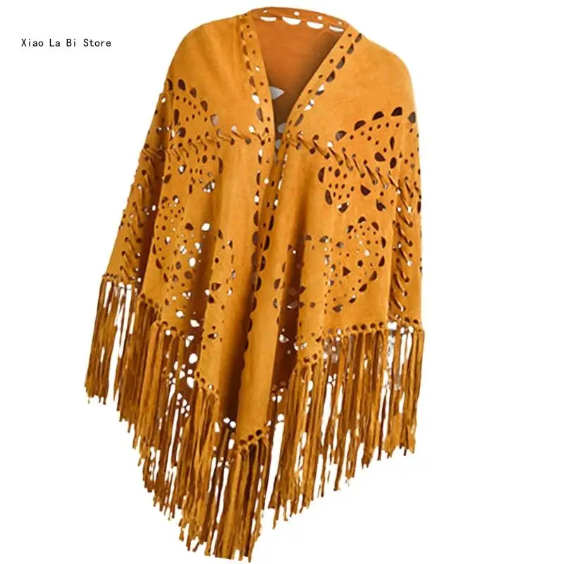 Trendy Warm Blanket Shawl Wrap Poncho for Women Perfect for Outdoor Cardigan XXFD