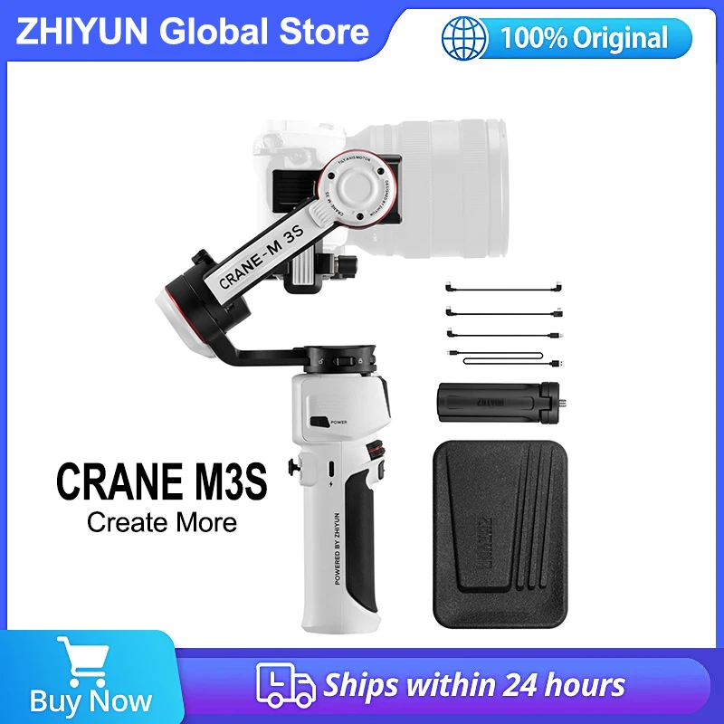 

ZHIYUN Crane M3S Crane M3 S 3-axis Handheld Camera Gimbal Stabilizer for Mirrorless Cameras Phone for Sony Canon iPhone 14