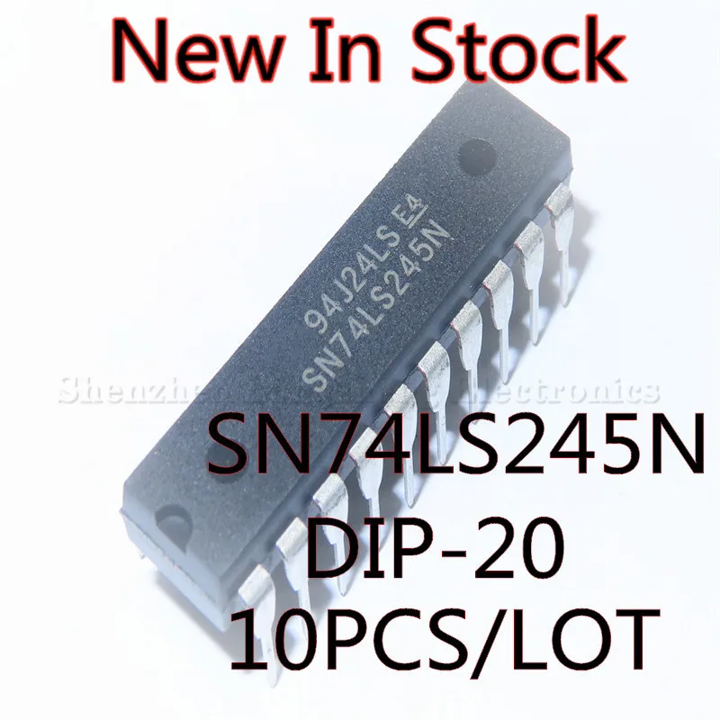 10PCS/LOT 74LS245 SN74LS245N HD74LS245P DIP-20 Buffer Driver  New In Stock Original Quality 100%