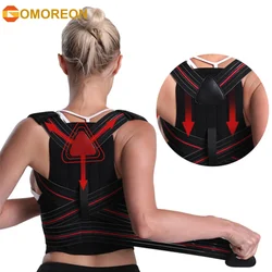 GOMOREON Adjustable Posture Corrector Back Support Shoulder Brace Posture Correction Spine Postural Fixer Tape for Men and Women