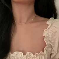 A stylish and minimalist faux pearl necklace, ideal for women's daily wear, gifting or party occasions. It pairs well with all kinds of outfits and fully embodies an elegant temperament. - Image 6