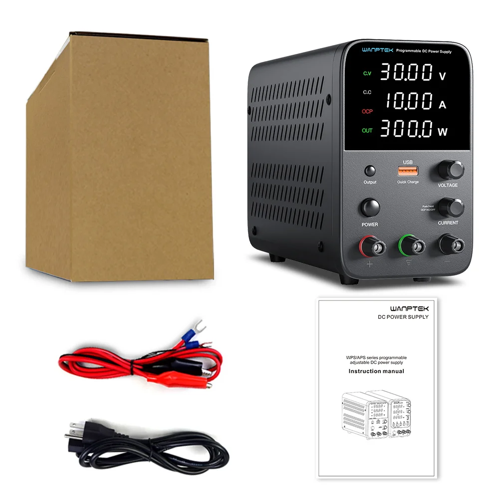 مصدر طاقة تيار مستمر منظم قابل للتعديل WPS1602H، يستخدم لتدريس المختبرات المدرسية وشحن البطارية واختبار الشيخوخة.