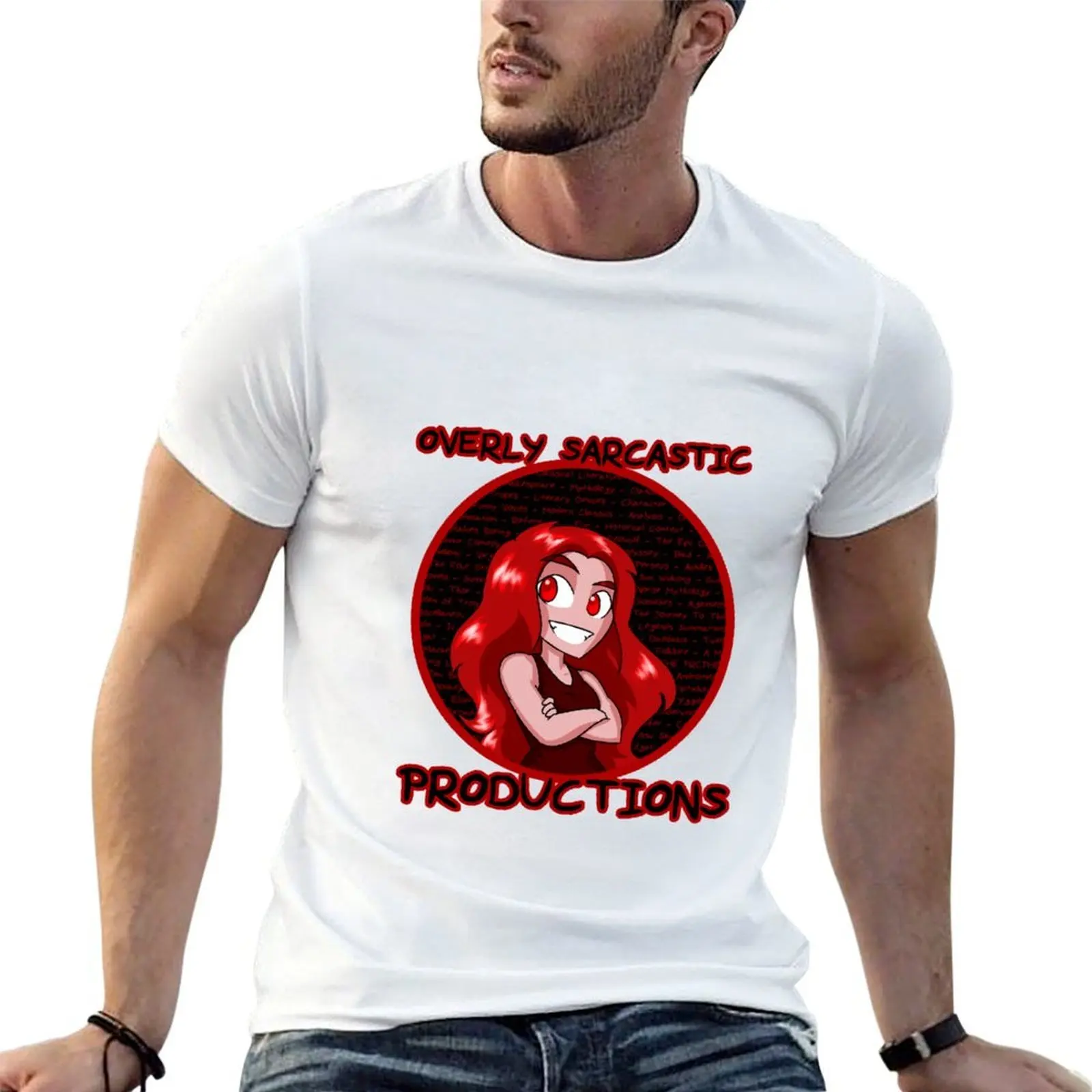 

Red Logo T-Shirt man t shirt heavy cotton t shirt man casual t shirt custom print T-shirt