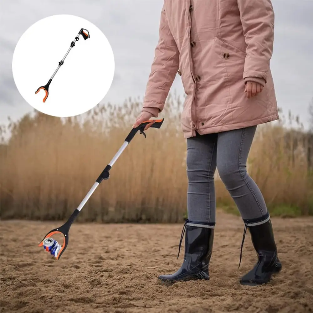 Foldable Grabber With 360° Swivel Clip Hand Litter Reachers Pickers Extendable Portable Gripper Extender Pick Up Tool